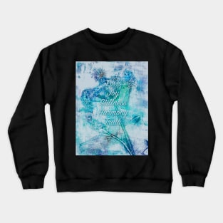 Inner Peace -Angel Reiki with inspirational words Crewneck Sweatshirt